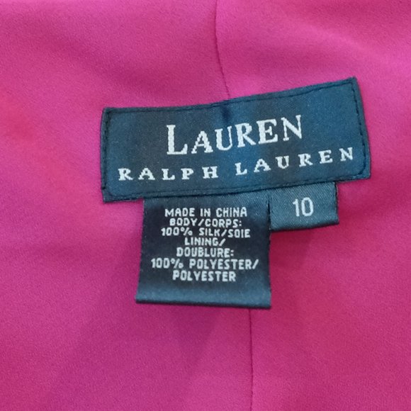 Lauren Ralph Lauren V-neck Silk Ruffle Cami - Picture 2 of 3